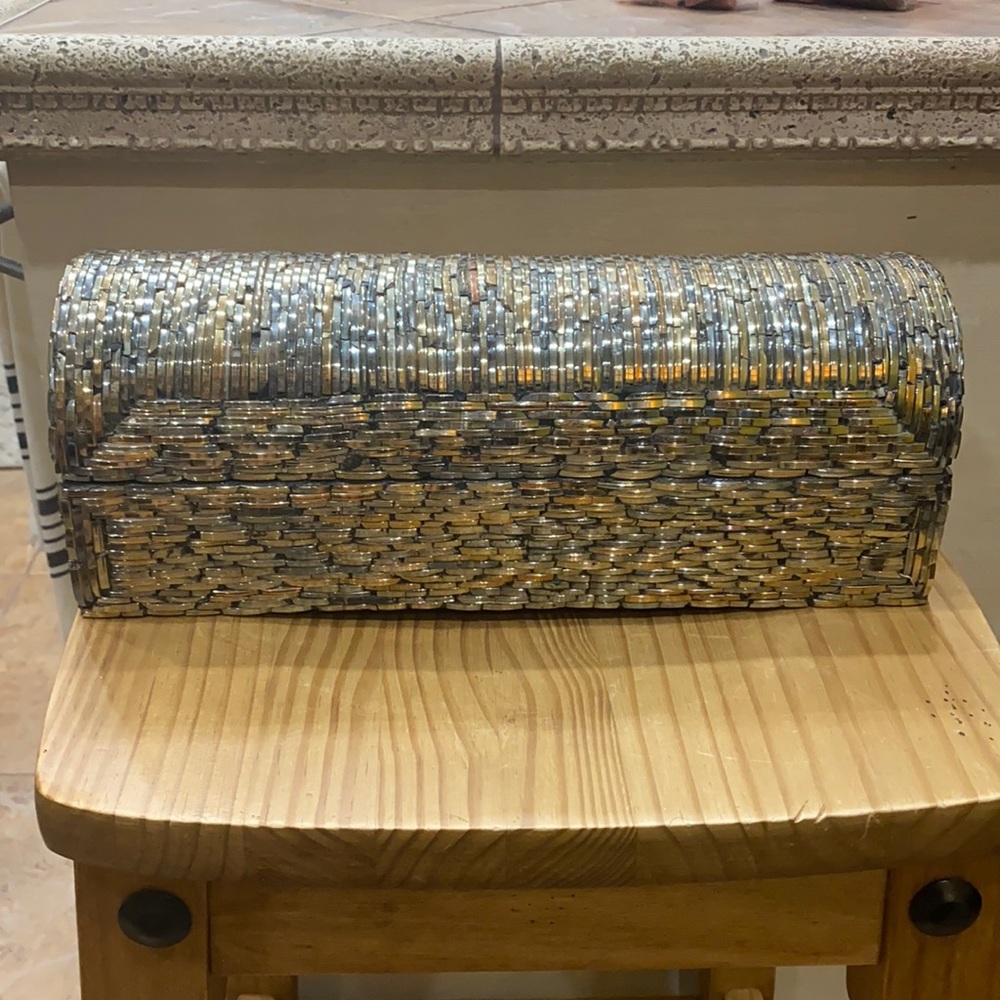 Trinket / Storage Box ( Multi Color - golds, silver, rose grays and bronzes)